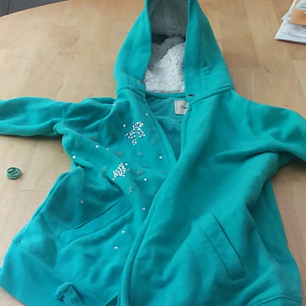 Cherokee teal sweater